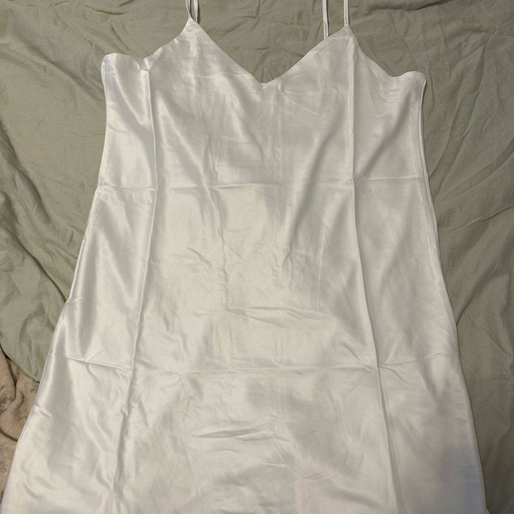 White slip dress XL